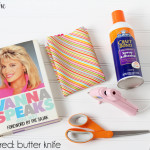 Two Twenty One fabric covered books before