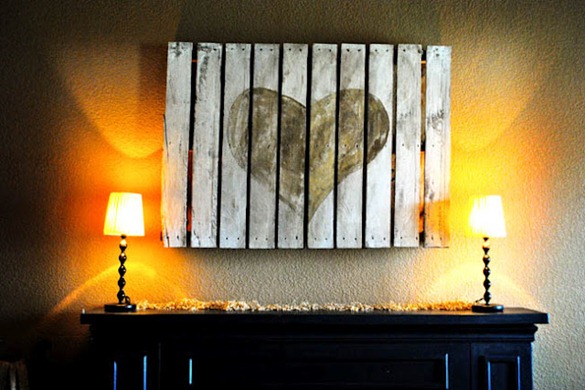 heart pallet art heart pallet art
