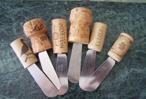 repurposed wine cork knives repurposed wine cork knives
