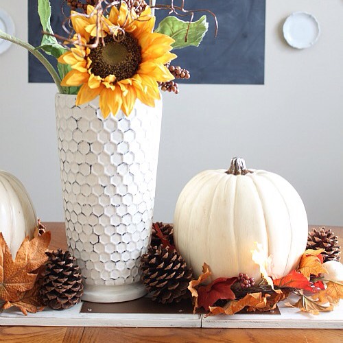 I am so excited to be participating in the Home For Fall blog hop today!  Click the link on my profile to check out my scrap wood table runner and all of the other amazing fall DIY projects.  If you're on Hometalk, search #homeforfall