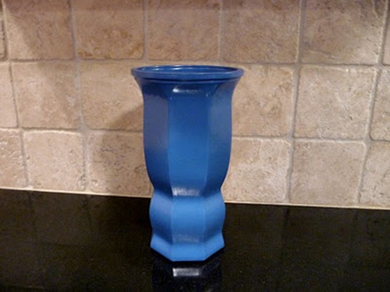 Blue Painted Vase