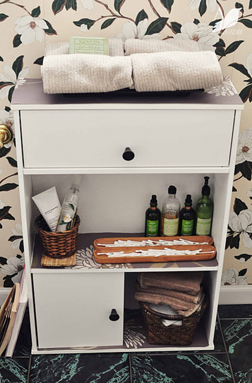 bathroom cabinet after