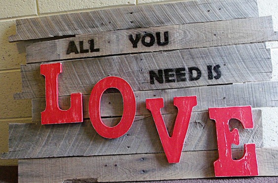 all you need is love pallet art all you need is love pallet art