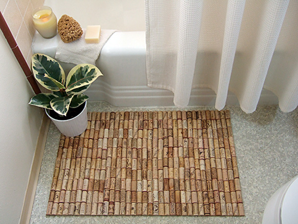 wine cork bathmat wine cork bathmat