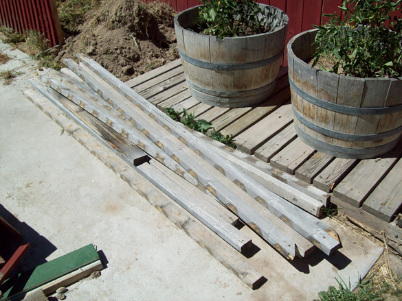 old wood to bench old wood to bench