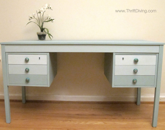 ombre desk from dumpster ombre desk from dumpster