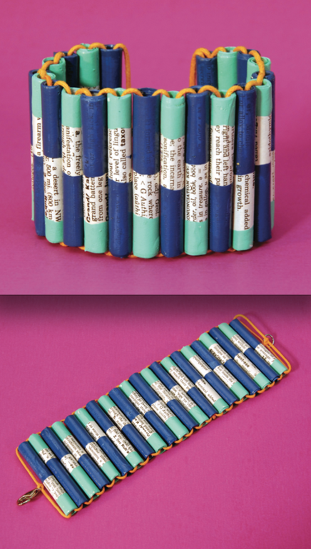 paper bead bracelet paper bead bracelet