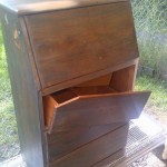 broken secretary desk before