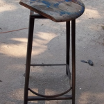 refabbed stool before