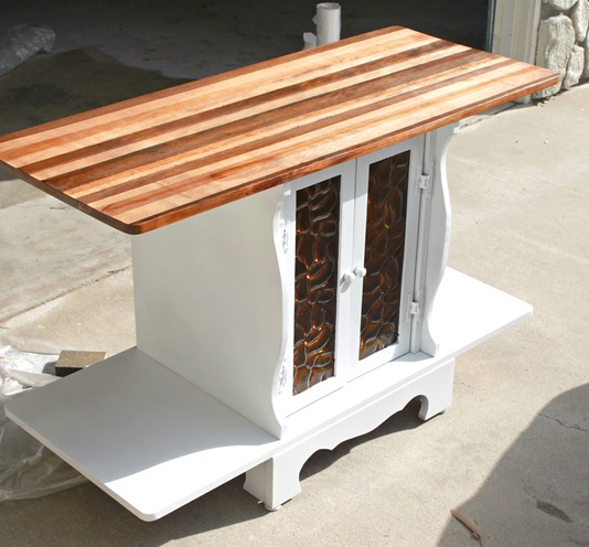 cabinet with faux butcher block top cabinet with faux butcher block top