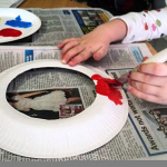 paper plate ring toss game