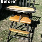 refabbed highchair before