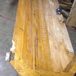 wood door to art before