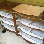 dresser with missing shelves