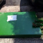 DIY Del Ray green table