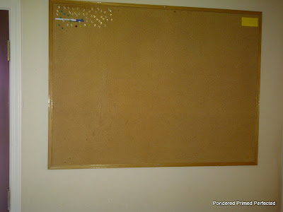 Inspiration Cafe corkboard before