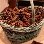 Just a Girl pincone wreath before