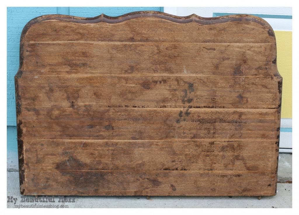 My Beautiful Mess headboard before