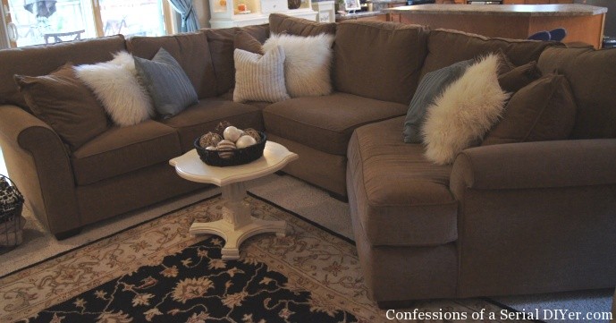 Confessions of a Serial DIYer sofa before