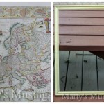 Marty's Musings map & frame before