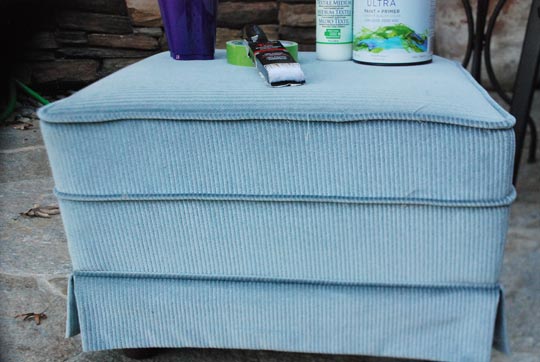 The Full Moxie ottoman before