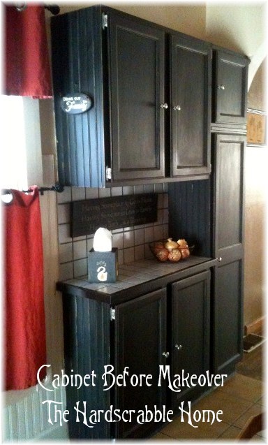 The Hardscrabble Home cabinet before