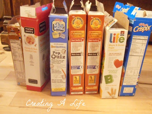 cereal box to wreath cereal box to wreath