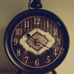 The Crafted Sparrow clock before