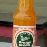 Trader Joes orange soda bottle before