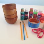 Doe a Deery painted bowls before