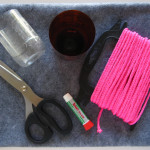 The Felted Fox neon vase before