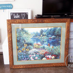 Lake Girl Paints chalkboard before