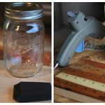 Upcycled Treasures storage shelf before