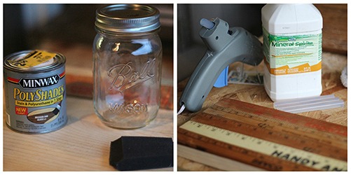 Upcycled Treasures storage shelf before