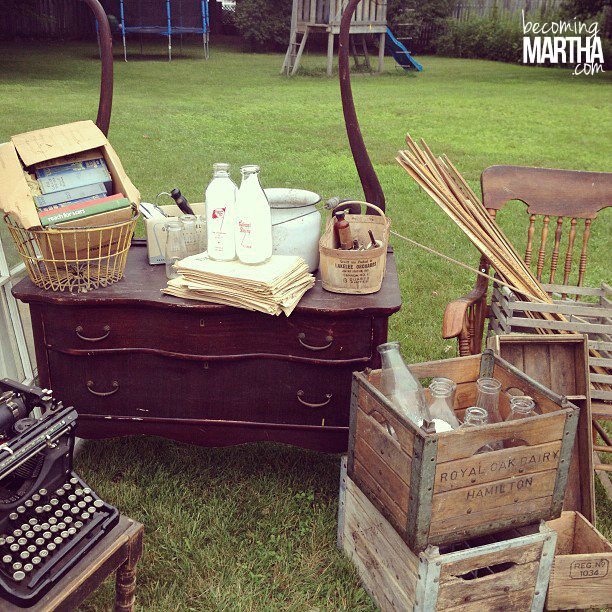 Becoming Martha yard sticks before