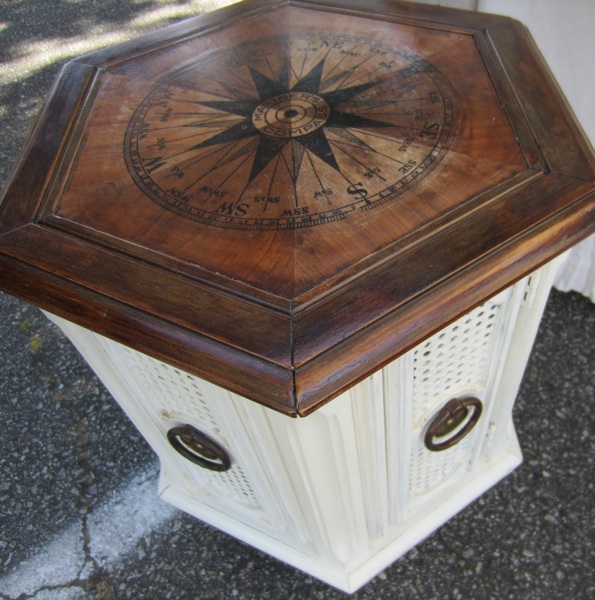 Enhanced Home Decor side table after