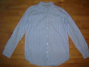 Men's Blue Striped Shirt