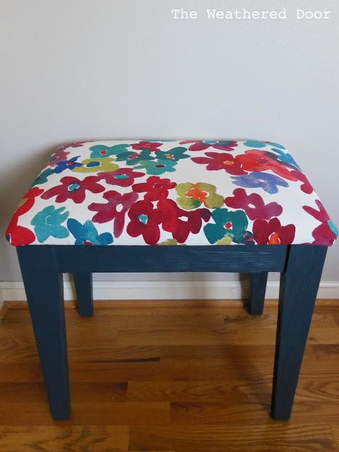 The Weathered Door bench after