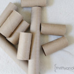 Thrifty and Chic cardboard tubes before