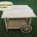 Design It Girl vintage bar cart before