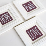 Love Grows Wild upcycled art before