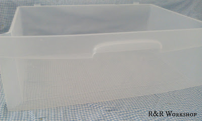 R&R Workshop plastic drawers before