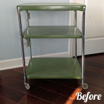 Teal & Lime AV cart before