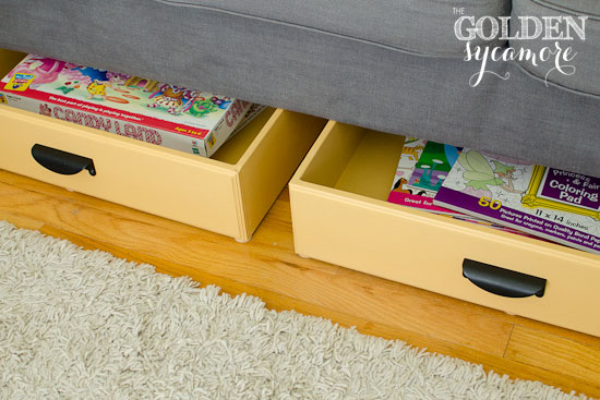 The Golden Sycamore drawers after