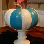 A Stylish Interior ombre pumpkins before