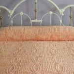 Sew Sweet Vintage chenille bedspread before