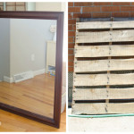 The Golden Sycamore mirror and pallet before