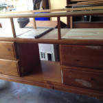 Upcycle Addict entertainment center before