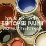 West Street Story mixing paint before