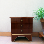 2nd Funniest Thing bedside table before